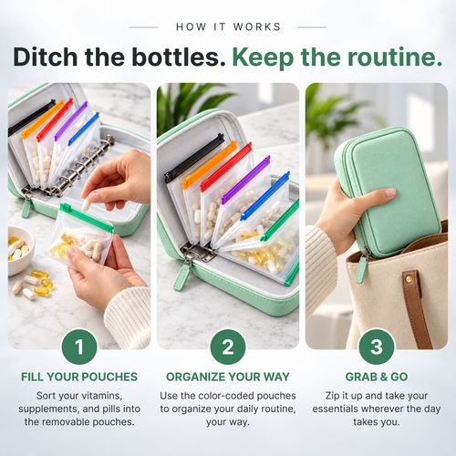 Kelva Pill Pouch Organizer